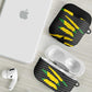 Black Jamaicans Jamaica Beast AirPods Case Ripped Flag Graphic