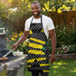 Black Jamaicans Jamaica Beast Apron Ripped Flag Graphic