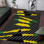Black Jamaicans Jamaica Beast Area Rug Ripped Flag Graphic - African Pride