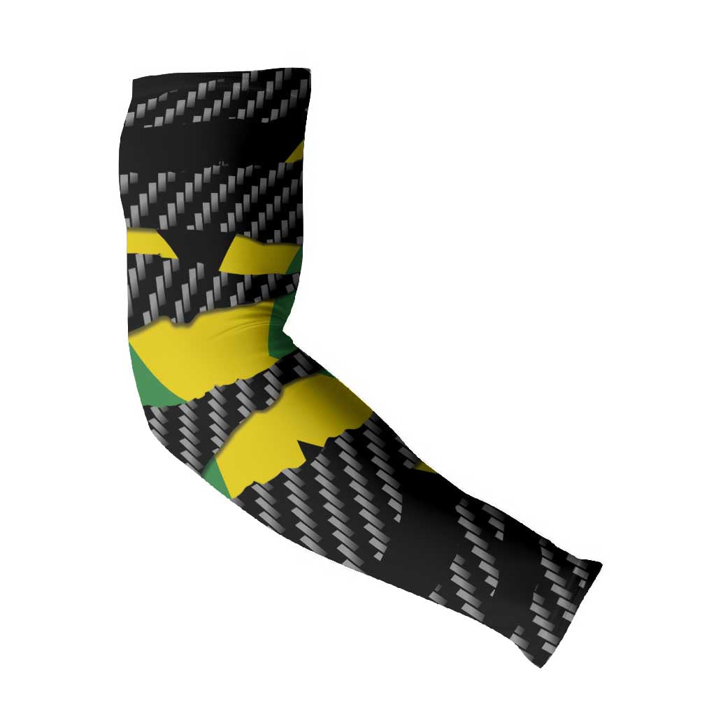 Black Jamaicans Jamaica Beast Arm Sleeves Ripped Flag Graphic