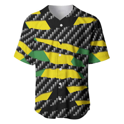Black Jamaicans Jamaica Beast Baseball Jersey Ripped Flag Graphic LT19