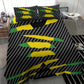 Black Jamaicans Jamaica Beast Bedding Set Ripped Flag Graphic - African Pride