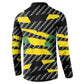 Black Jamaicans Jamaica Beast Button Sweatshirt Ripped Flag Graphic