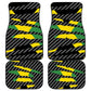 Black Jamaicans Jamaica Beast Car Mats Ripped Flag Graphic - African Pride