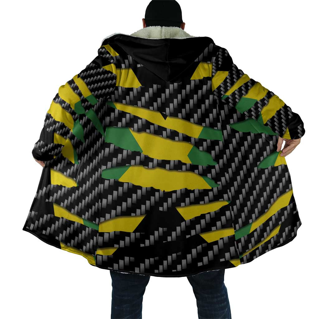 Black Jamaicans Jamaica Beast Cloak Ripped Flag Graphic