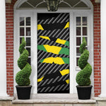 Black Jamaicans Jamaica Beast Door Cover Ripped Flag Graphic