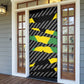 Black Jamaicans Jamaica Beast Door Cover Ripped Flag Graphic