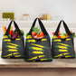 Black Jamaicans Jamaica Beast Grocery Bag Ripped Flag Graphic - African Pride