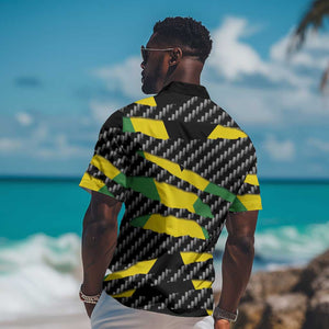 Black Jamaicans Jamaica Beast Hawaiian Shirt Ripped Flag Graphic LT19
