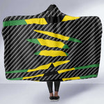 Black Jamaicans Jamaica Beast Hooded Blanket Ripped Flag Graphic - African Pride