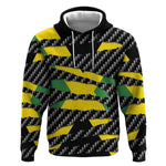 Black Jamaicans Jamaica Beast Hoodie Ripped Flag Graphic - African Pride
