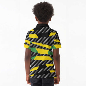 Black Jamaicans Jamaica Beast Kid Polo Shirt Ripped Flag Graphic LT19
