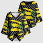 Black Jamaicans Jamaica Beast Kimono Sleeve Blouse Ripped Flag Graphic