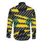 Black Jamaicans Jamaica Beast Long Sleeve Button Shirt Ripped Flag Graphic - African Pride