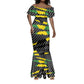 Black Jamaicans Jamaica Beast Mermaid Dress Ripped Flag Graphic LT19