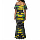 Black Jamaicans Jamaica Beast Mermaid Dress Ripped Flag Graphic LT19
