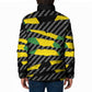 Black Jamaicans Jamaica Beast Padded Jacket Ripped Flag Graphic