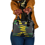 Black Jamaicans Jamaica Beast Shoulder Handbag Ripped Flag Graphic - African Pride