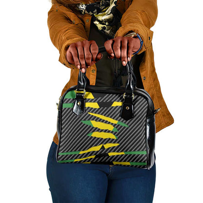 Black Jamaicans Jamaica Beast Shoulder Handbag Ripped Flag Graphic - African Pride