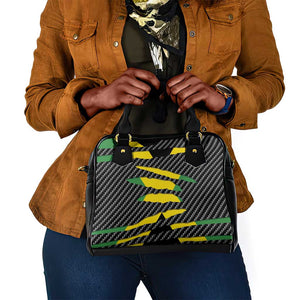 Black Jamaicans Jamaica Beast Shoulder Handbag Ripped Flag Graphic - African Pride