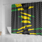 Black Jamaicans Jamaica Beast Shower Curtain Ripped Flag Graphic - African Pride