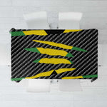 Black Jamaicans Jamaica Beast Tablecloth Ripped Flag Graphic - African Pride
