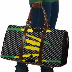 Black Jamaicans Jamaica Beast Travel Bag Ripped Flag Graphic