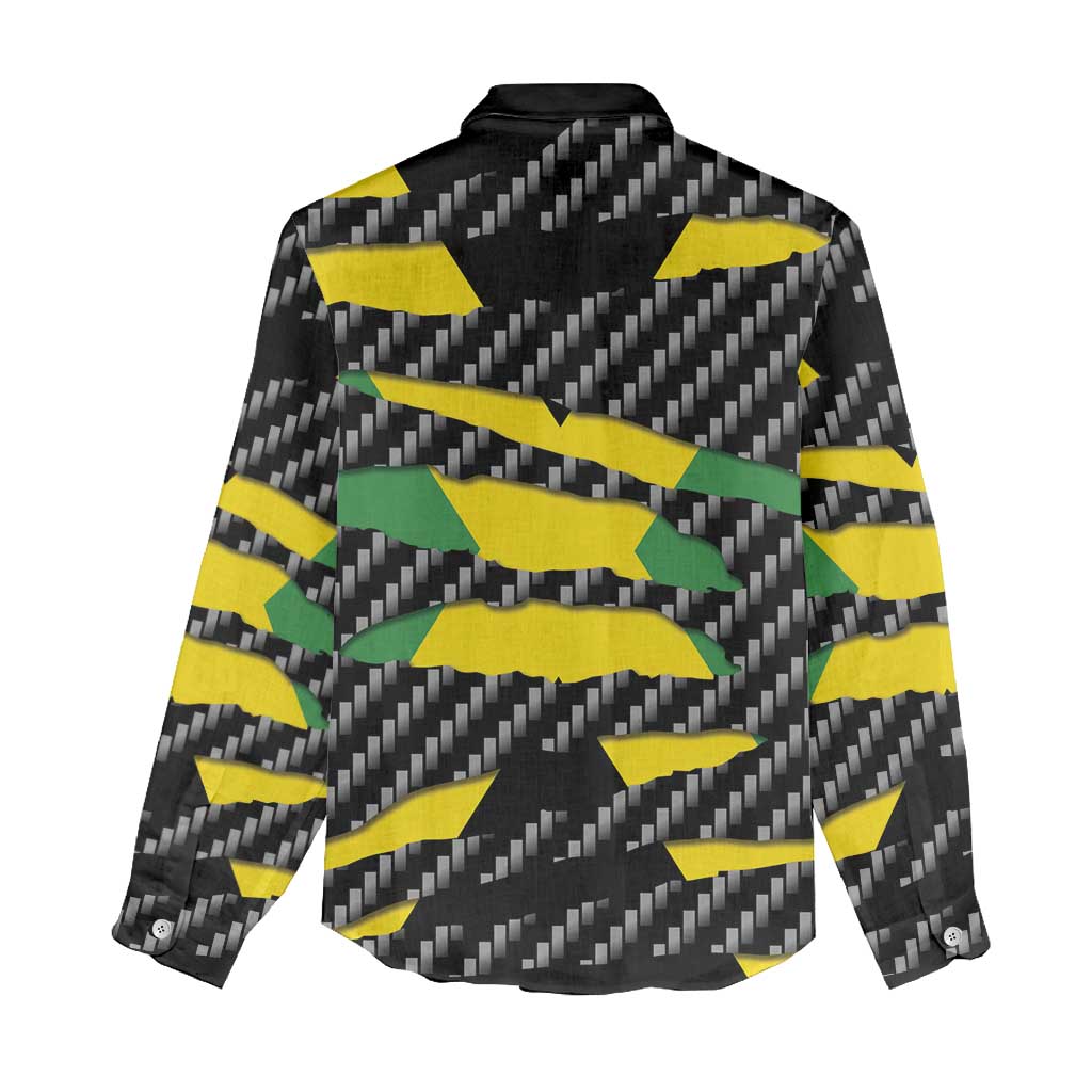Black Jamaicans Jamaica Beast Women Casual Shirt Ripped Flag Graphic - African Pride
