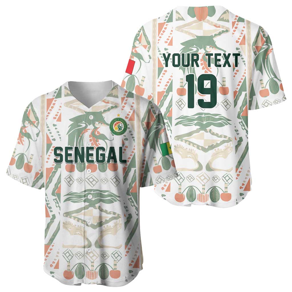 Custom World Football 2026 Senegal Baseball Jersey Lions of Teranga Spirit