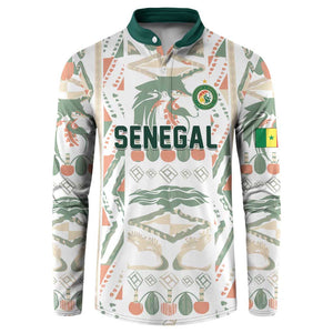 Custom World Football 2026 Senegal Button Sweatshirt Lions of Teranga Spirit
