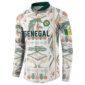 Custom World Football 2026 Senegal Button Sweatshirt Lions of Teranga Spirit