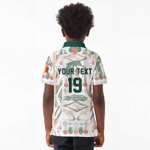 Custom World Football 2026 Senegal Kid Polo Shirt Lions of Teranga Spirit