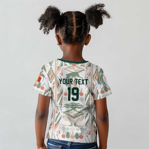 Custom World Football 2026 Senegal Kid T shirt Lions of Teranga Spirit