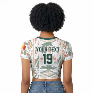 Custom World Football 2026 Senegal Raglan Cropped T shirt Lions of Teranga Spirit
