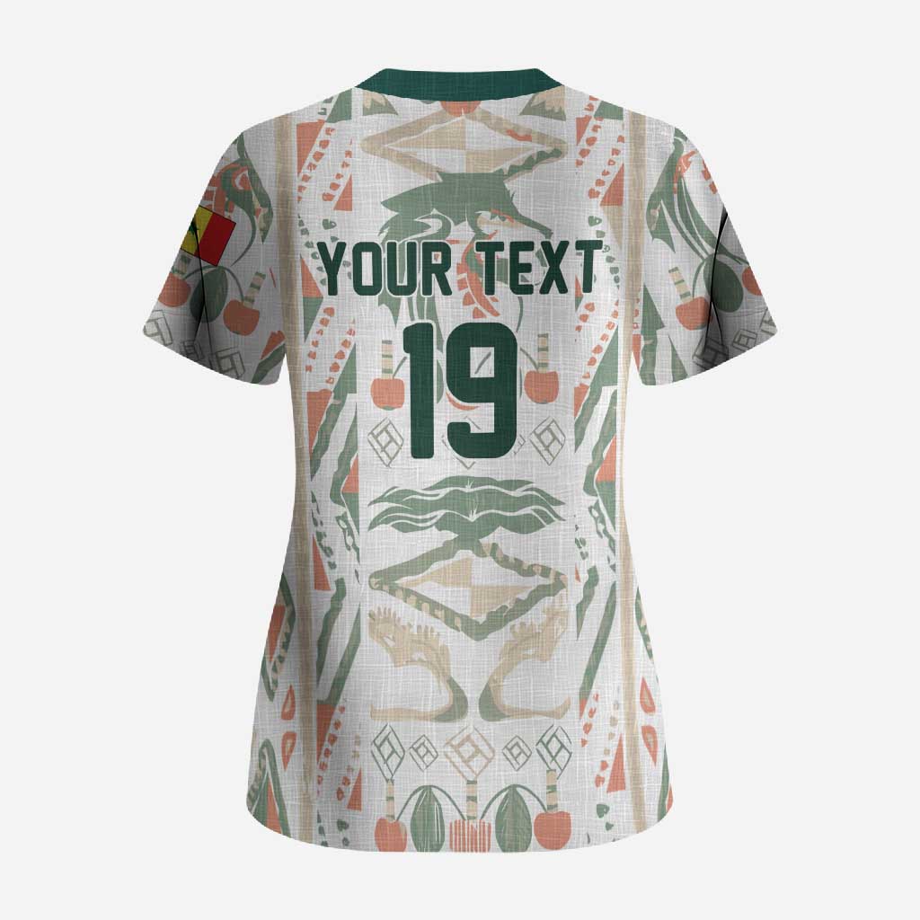 Custom World Football 2026 Senegal Scrub Top Lions of Teranga Spirit