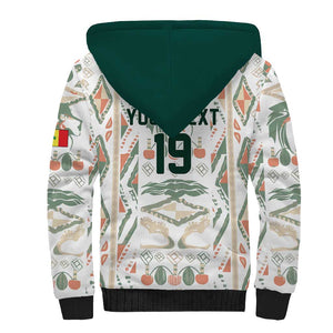 Custom World Football 2026 Senegal Sherpa Hoodie Lions of Teranga Spirit