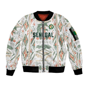 Custom World Football 2026 Senegal Sleeve Zip Bomber Jacket Lions of Teranga Spirit