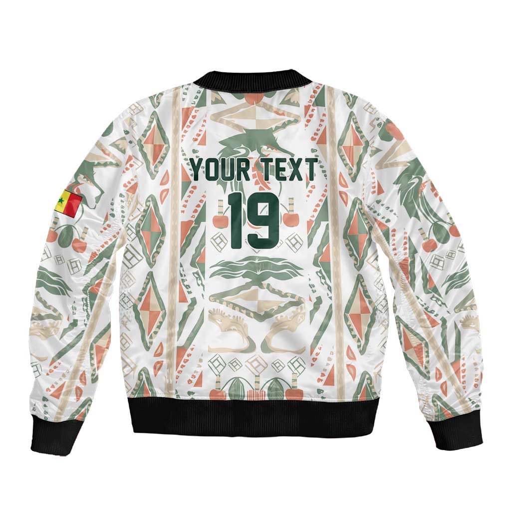 Custom World Football 2026 Senegal Sleeve Zip Bomber Jacket Lions of Teranga Spirit