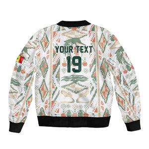 Custom World Football 2026 Senegal Sleeve Zip Bomber Jacket Lions of Teranga Spirit
