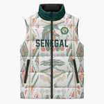 Custom World Football 2026 Senegal Sleeveless Puffer Jacket Lions of Teranga Spirit