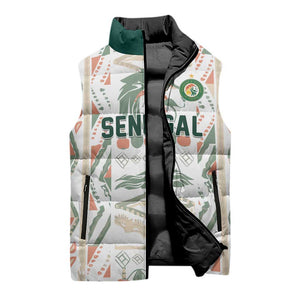 Custom World Football 2026 Senegal Sleeveless Puffer Jacket Lions of Teranga Spirit