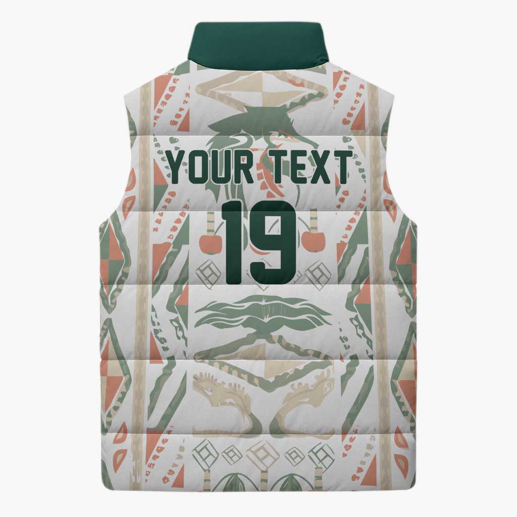 Custom World Football 2026 Senegal Sleeveless Puffer Jacket Lions of Teranga Spirit