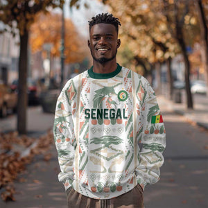 Custom World Football 2026 Senegal Sweatshirt Lions of Teranga Spirit