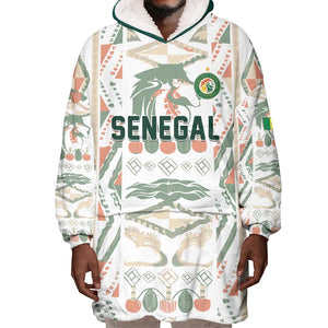 Custom World Football 2026 Senegal Wearable Blanket Hoodie Lions of Teranga Spirit