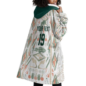 Custom World Football 2026 Senegal Wearable Blanket Hoodie Lions of Teranga Spirit