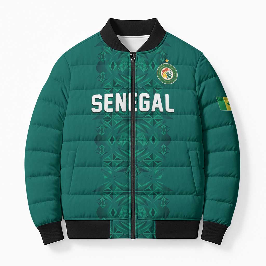Custom World Football 2026 Senegal Bomber Puffer Jacket Pride of the African Lions