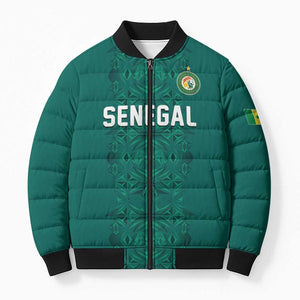Custom World Football 2026 Senegal Bomber Puffer Jacket Pride of the African Lions