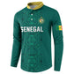 Custom World Football 2026 Senegal Button Sweatshirt Pride of the African Lions