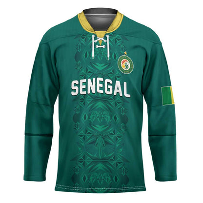 Custom World Football 2026 Senegal Hockey Jersey Pride of the African Lions