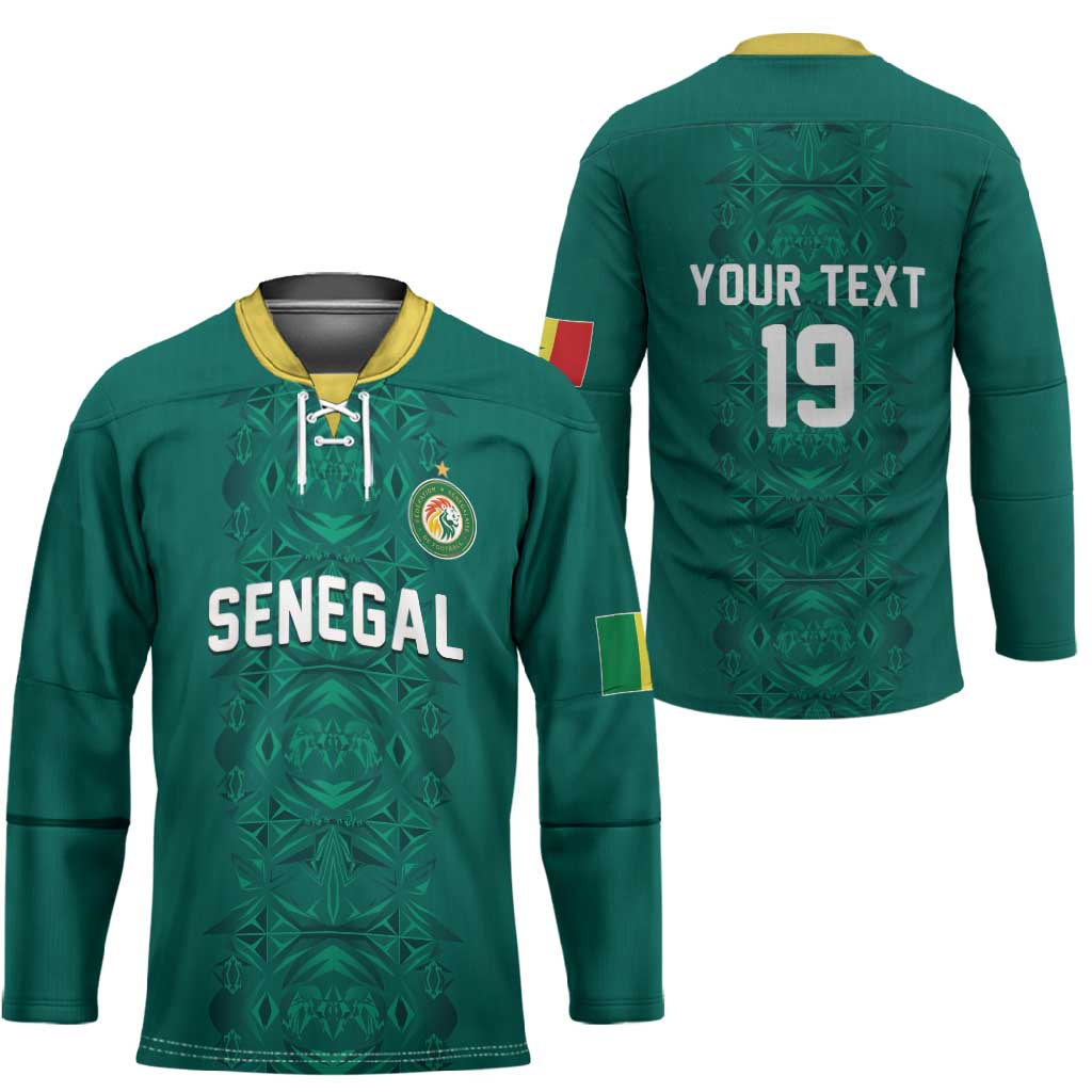 Custom World Football 2026 Senegal Hockey Jersey Pride of the African Lions